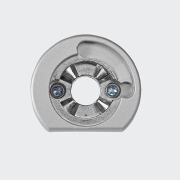 Rosette de fixation Argenté | Droite