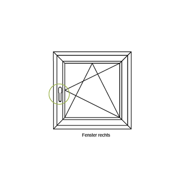 Poignée de fenêtre avec bouton de blocage 