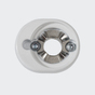 Rosette de fixation RAL 9016 (blanc trafic)