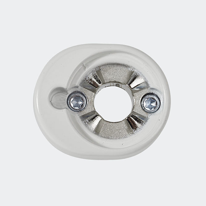 Rosette de fixation RAL 9010 (blanc pur)