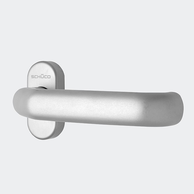 Deurkruk in verstek, 210709 EV1 (zilver)