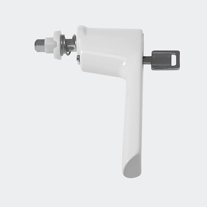 Poignée de fenêtre RAL 9010 (blanc pur)