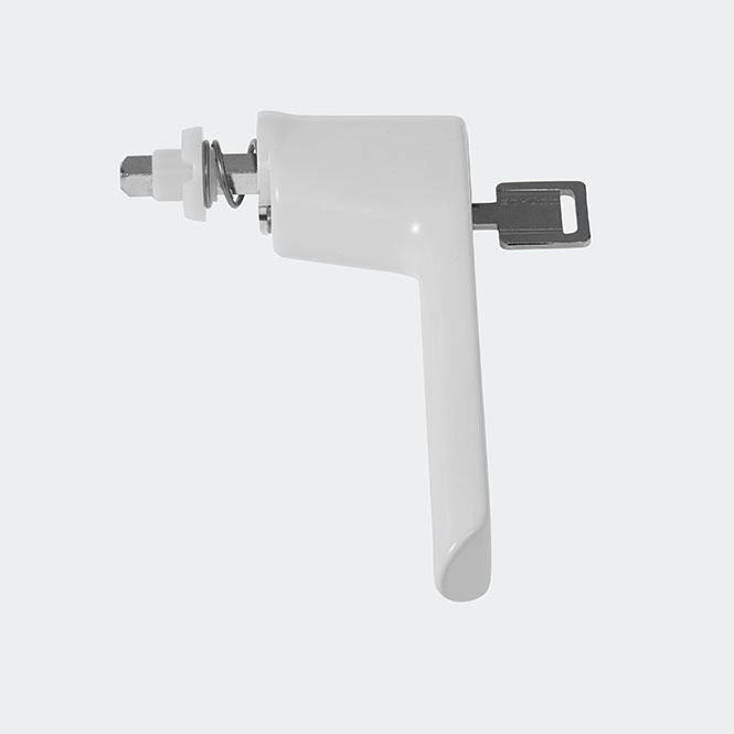 Poignée de fenêtre RAL 9016 (blanc trafic)