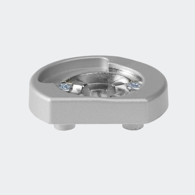 Rosette de fixation Argenté | Gauche