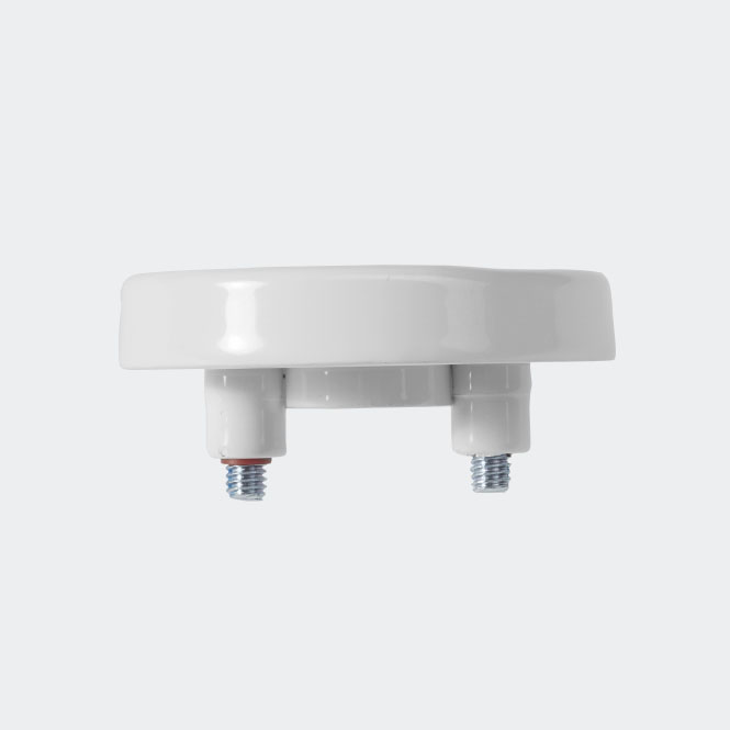 Rosette de fixation RAL9016 (blanc trafic) | Droite