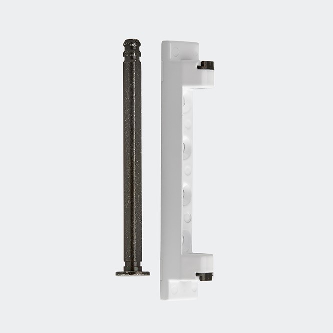 Pilier de compasblanc avec axe - Schüco Ferrure de systèmes 