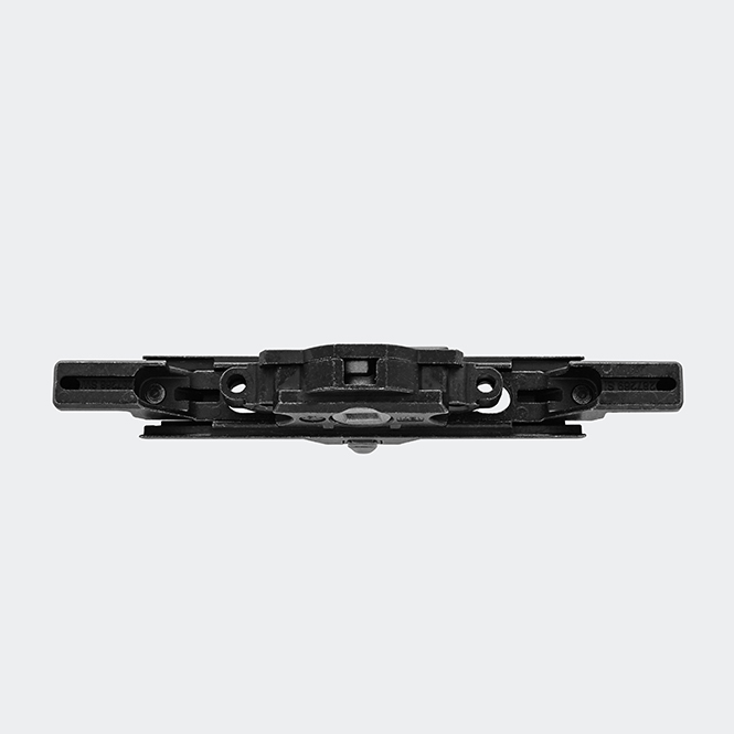 Crémone de verrouillage encastrée avec blocage anti-fausse manœuvre, 28726800 Noir | avec blocage anti-fausse manœuvre