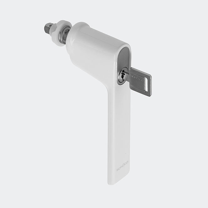 Poignée de fenêtre RAL 9010 (blanc pur)