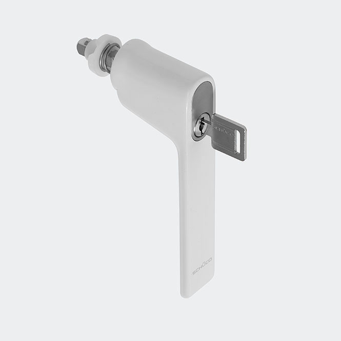 Poignée de fenêtre RAL 9016 (blanc trafic)