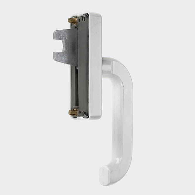 Poignée de fenêtre (crémone-levier manuel), 21455600 Blanc