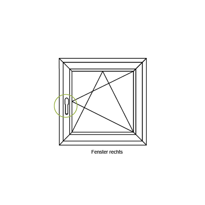 Crémone de verrouillage encastrée pour poignée à ficher, 25313600 