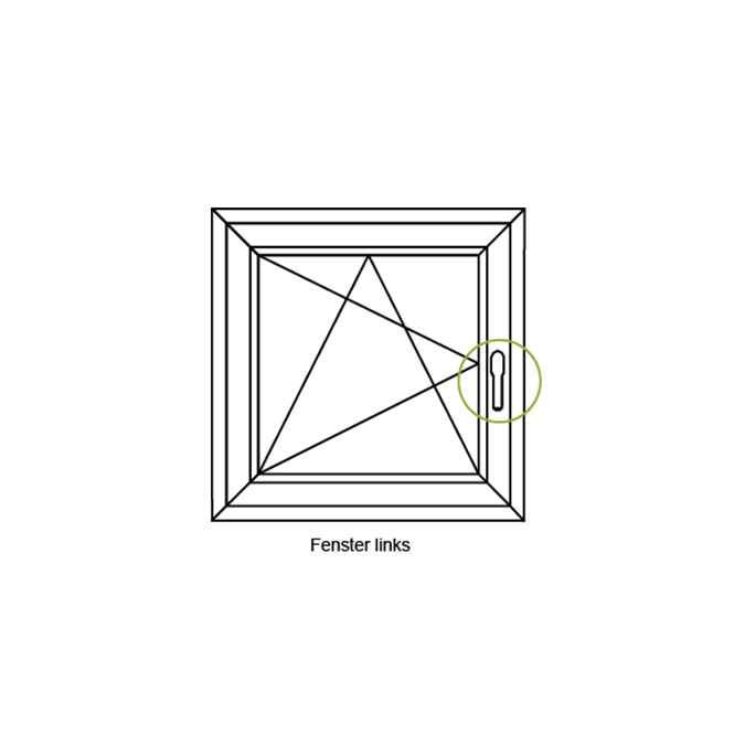 Crémone de verrouillage encastrée pour poignée à ficher, 25313600 